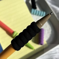 부드러운 미끄럼 방지 펜그립 세트 브이앤맥 필기 자세 교정, 10p 파스텔