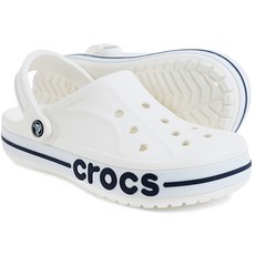 crocs 卡駱馳 BAYABAND CROG Croc Band氣墊拖鞋, 230(M4W6), 白色