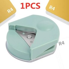 휴대용 R4 코너 라운더 종이 커터 원형 모서리 트리머 펀치 PVC 카드 사진 절단 DIY 공예 스크랩북 도구, Green