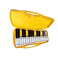명창실버스타 공명실로폰 27키 (황색) 피아노건반스타일 [실.채포함], 1개, 황색, 27판