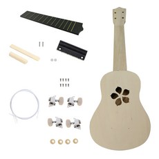 STK 21 인치 우쿨렐레 DIY 키트 하와이 기타 어린이 장난감 조립 선물, 1, 1개