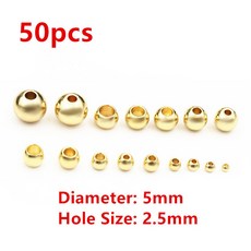 30-100pcs 2-8mm 스테인레스 스틸 골드 컬러 스페이서 구슬 매력 DIY 팔찌 보석 만들기, 5x2.5mm gold 50pcs