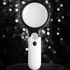 휴대용 LED라이트 3구 돋보기확대경 휴대용돋보기 독서확대경 독서확대기 어르신돋보기