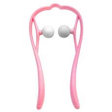 히든템 골프공 목 어깨 마사지기, 2개, 핑크
