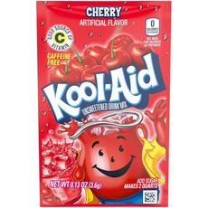 KoolAid 아이스티 에이드 원액 분말 가루 쿨에이드 트위스트 아이스 블루 라즈베리 레모네이드 무가당 소프트 드링크 믹스 0.22온스 팩 48팩