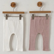 베베 골지 레깅스 2P 국내산 유아바지 데일리