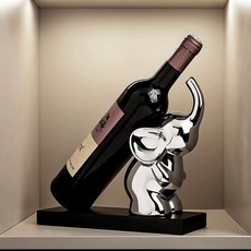 와인 거치대 토끼 와인거치대 감성 모형 보관 앉아서 도자기, AD. 코끼리 와인 랙