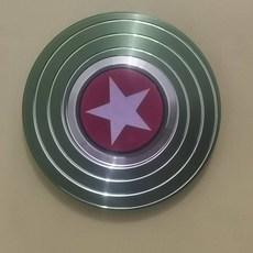 고급 합금 피젯 스피너 성인용 데스크테리어 안티 스트레스 토이 (회전 시간 오래감), [정밀 플라스틱 커버] 그린 아메리칸 팀