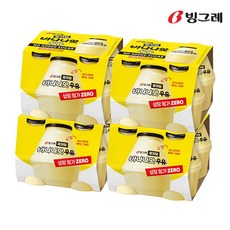 빙그레 무가당 우유 바나나맛 설탕첨가제로, 16개, 240ml