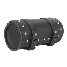 유니버설 블랙 오토바이 도구 가방 프론트 포크 핸들 바 안장 가방 롤 배럴 레이싱 테일 배럴 보관, 검은색