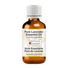 Greenwood Essential 라벤더 에센셜 오일 Lavandula angustifolia 퓨어 | 끈적이지 않음 기름지지 경량 남성 및 여성 모든 피부 타입 스팀 증류