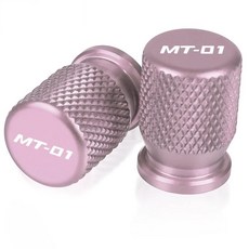 오토바이 타이어 밸브 에어 포트 스템 커버 캡, 1개, 2. Pink MT01 LOGO
