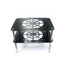 光華CUMA散熱精品 鋁製雙層散熱架，含12CM風扇，適用於ADSL、數據機、路由器，現貨供應, 1個