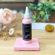 金羽毛 流體顏料 500ml 單瓶裝 台灣製 馬卡龍 彩色 螢光 金屬 莫蘭迪 壓克力顏料 手作, 莫蘭粉