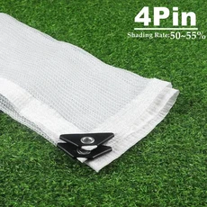 화이트 HDPE 햇라이트가리개 그물 정원 건물 쉘터 사생활 보호 가림막 수영장 발코니 차양 캐노피 4 핀 6, 4Pin White - 4mx7m