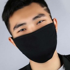 해신이네잡화점 3겹 면 마스크 성인용 블랙 운동용마스크 데일리마스크
