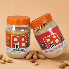 피비핏 땅콩버터 피넛파우더 2종세트(오가닉 227g + 노슈거 198g), 없음