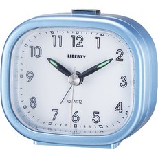 利百代 LIBERTY LY-2020CL 指針式靜音鬧鐘 簡約時尚, 藍