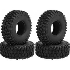 RC 타이어 장난감 모델 트랙사스용 TRX4용 D90용 Axial용 SCX10 II III용 레드캣용 MST용 110 RC용 4개 세트 120 45mm 19 고무 휠