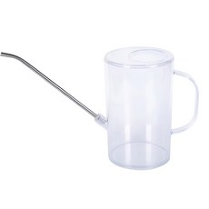 스파우트 물뿌리개 정원 관개 스프레이 냄비 실내 실외 식물 스케일 원예 투명, 1L transpa nt, 1개