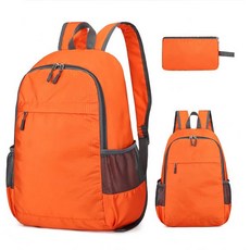 Linghe 경량 백팩 폴더블 야외 Hiking 배낭 가방 방수 30L 대용량 컴팩트 여행 Commuting 비즈니스 Trip 스포츠 등산 남녀공용 그외 각종 624361, 오렌지, 1개