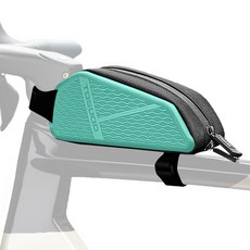 TOSUOD 탑 튜브 바이크 백 자전거 전면 프레임 사이클링 액세서리 파우치 경량 휴대용 새로운 장착 시스템1.4L EVA +PU 디자인160912, Cyan