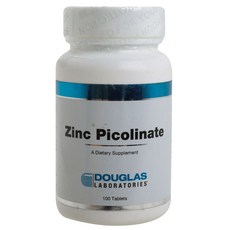 DOUGLAS LABORATORIES 吡啶甲酸鋅 20mg 片劑, 100顆, 1個