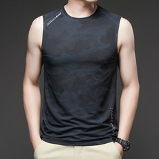 迷彩冰絲運動背心 透氣吸濕排汗健身