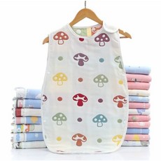 兒童睡袋 D12B C款 純棉嬰兒六層紗背心式睡袋 越洗越軟 紗布寶寶防踢被 居家服純棉睡衣