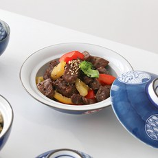 하네츠키 뚜껑있는 일본 돈부리 텐동 규동 덮밥 그릇 면기 2size, 1개, 혼합색상_돈부리(소)