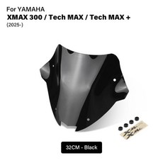 오토바이 전면 윈드스크린 스포츠 윈드쉴드 바람막이 디플렉터 가드, 4. Black-32cm