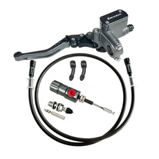 DIHODA 7/8 "22mm 혼다 야마하 가와사키 스즈키 용 멀티 컬러 CNC 오토바이 마스터 실린더 레버 브레이크, 16 Grey A