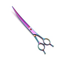 베스펫 프리미엄 에디션 강아지 미용가위 스테인리스 애견 커브가위, 핑크, 1개