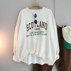 스코틀레터링오버핏맨투맨