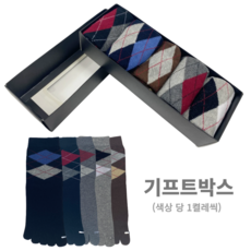 더 피치스 남성 데일리 발가락 양말 장목 면 발가락 양말 5켤레