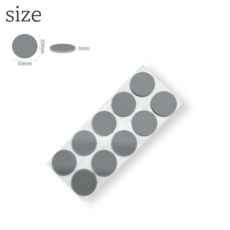 다크모카 다용도 접착식 미끄럼방지 실리콘 패드 원형, 1세트