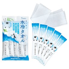 GPP Kimochi 企鵝的清爽涼感濕巾 酷涼薄荷香 5入, 1個, 65g