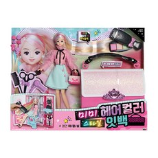 미미인형 꾸미기 미용놀이 헤어컬러잇백 여자인형 여아인형추천 여아인형, 1개