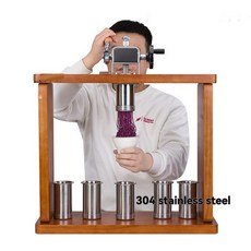 더블 헤드 6 배럴 몽블랑 아이스크림 기계 말차 누들 도구 프레스, 06 Dual head 6