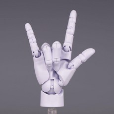 상세설명참조 가짜손 미술용 드로잉 손모형 모델 포즈연습 인체, 화이트, 1L, 1개