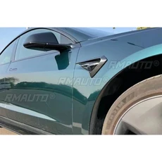 자동차 사이드 에어 아웃렛 트림 그릴 수정 부품 Tesla Model 3 Fast 2019-2023 흡기 액세서리, 01 Carbon Look