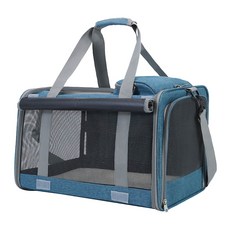 寵物外出提籠 透氣舒適輕巧便攜 多口袋設計安全耐用, 藍色, 1個