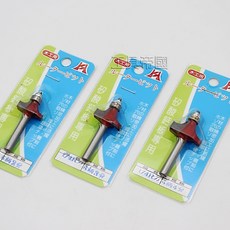 工具帝國 矽酸鈣板專用 R刀 木工用 router bit 1/4R, 1個, 6柄2分
