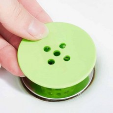 실리콘 욕조캡 배수로망 머리카락거름, 그린, 단일상품1