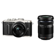 OLYMPUS 미러리스 SLR E-PL8 더블 줌 키트 블랙