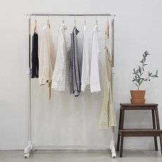 DAMDA 아이언 이동식 센스행거 드레스룸 옷걸이 스탠드, 센스900, 화이트