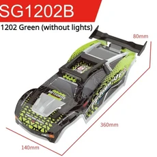 RC 4 륜 구동 풀 체중계 고속 자동차 부품 SG1201 쉘 (조명 없음), 03 1202 Green