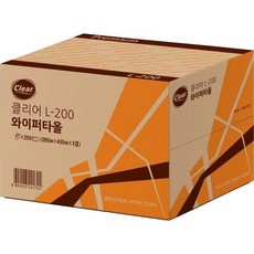 광진산업 클리어와이퍼 화이트 L-200 200매, 1개