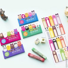 일상발견 메모지 동물스티커 포인트스티커 학생용인덱스 필기용품