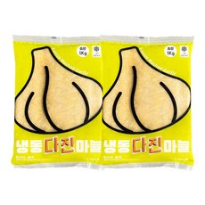 해성푸드 중국산 냉동 다진마늘, 1kg, 2개